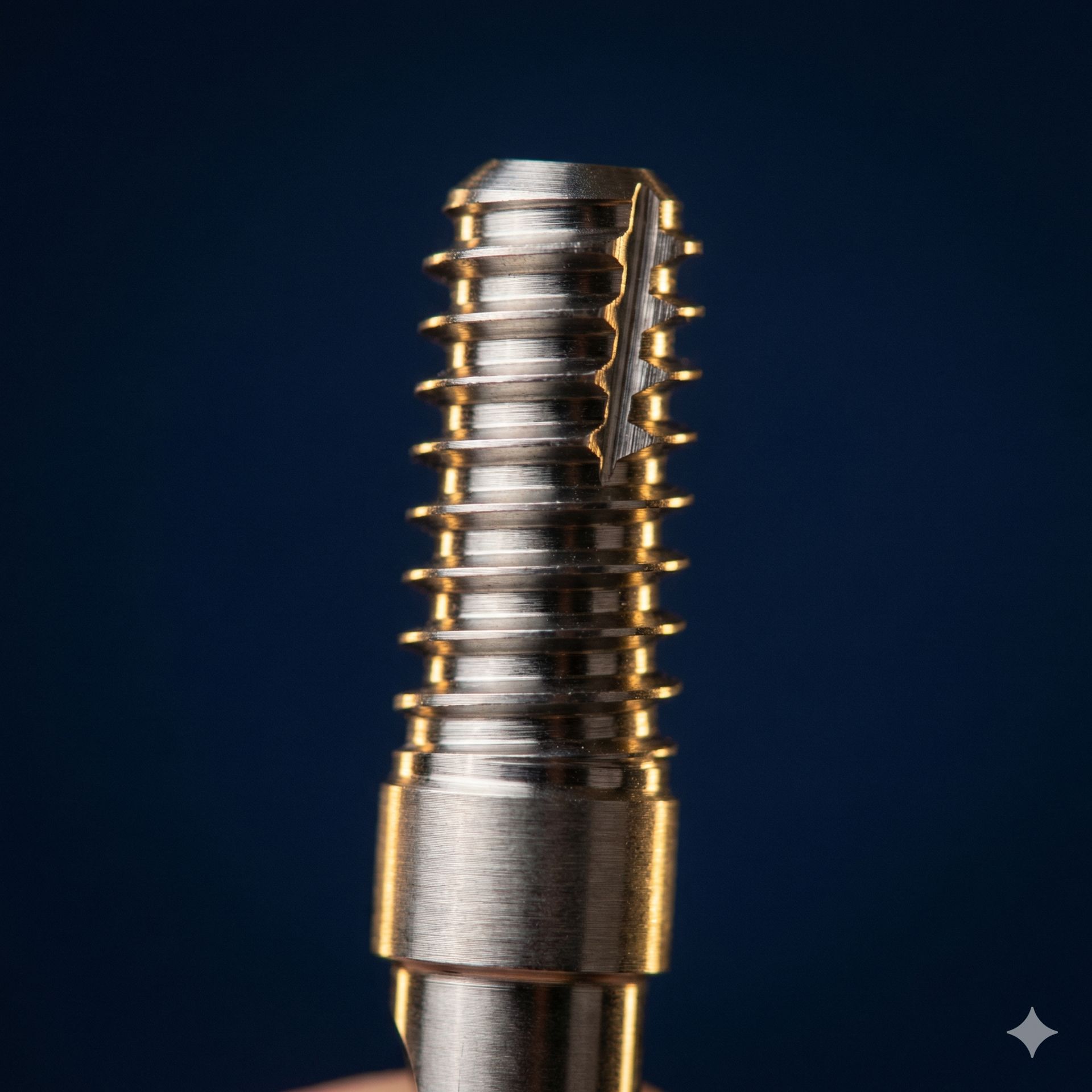 Titanium dental implant